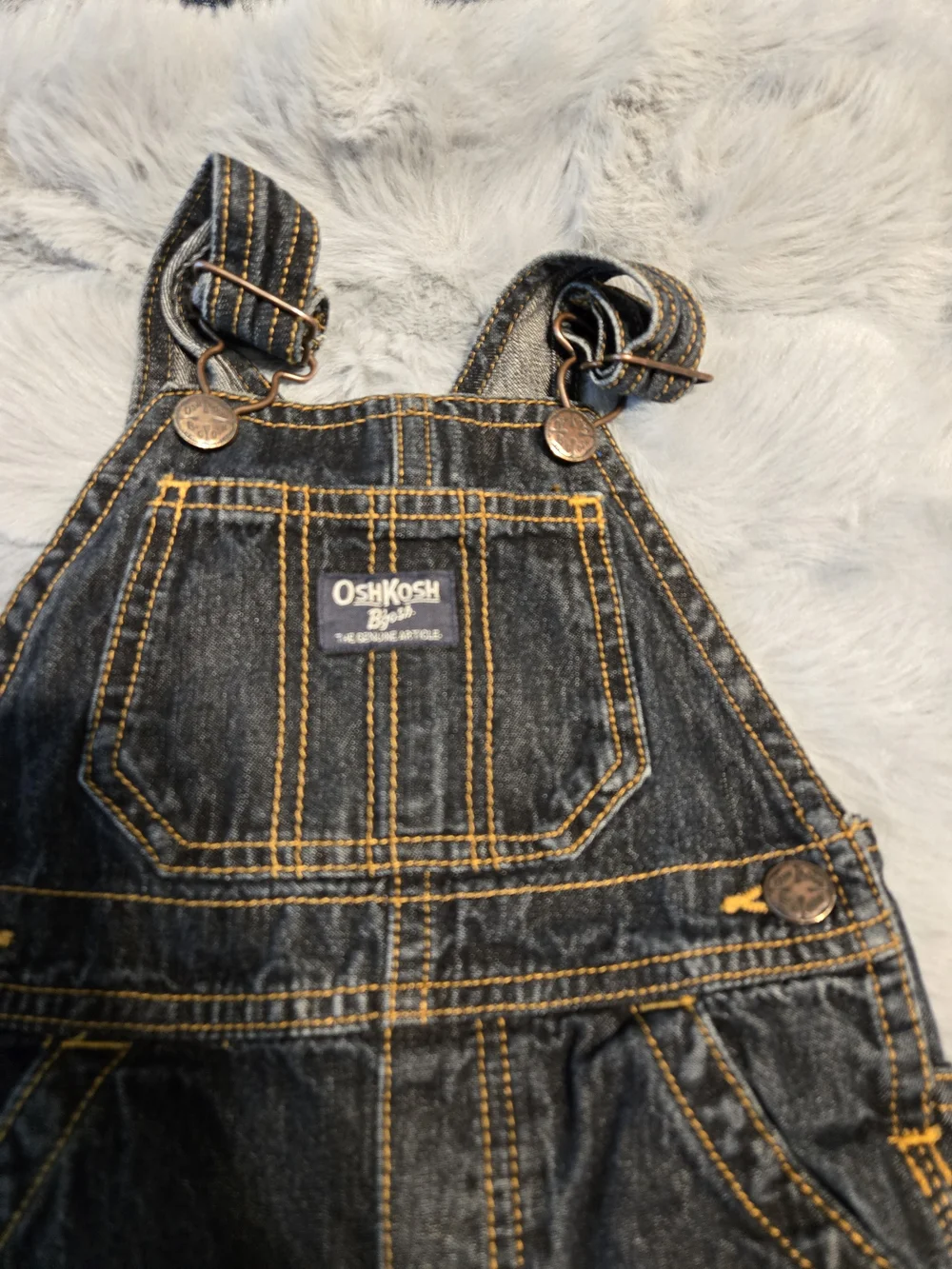 OshKosh B'gosh Dark Indigo Carpenter Overalls 18M
